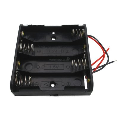 带引线DIY电池盒（4节5号串联）四节