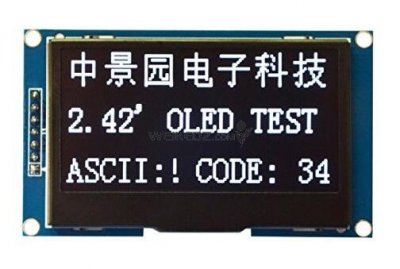 2.42＂ 12864 White OLED Display Module FOR