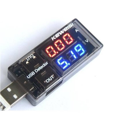 USB Current Voltage Tester Double Row Shows