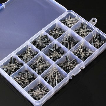 200Pcs 15 Value Electrolytic Capacitor Asso