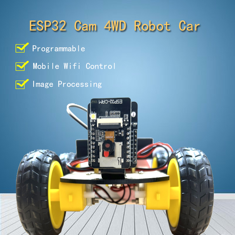 ESP32 Cam 4WD Smart Robot Car Kit for Ardui